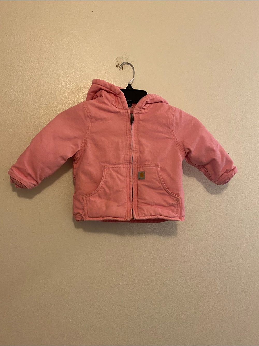 Carhartt Pink Hooded Puffer Jacket for Kids